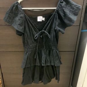 Princess Polly Black Romper